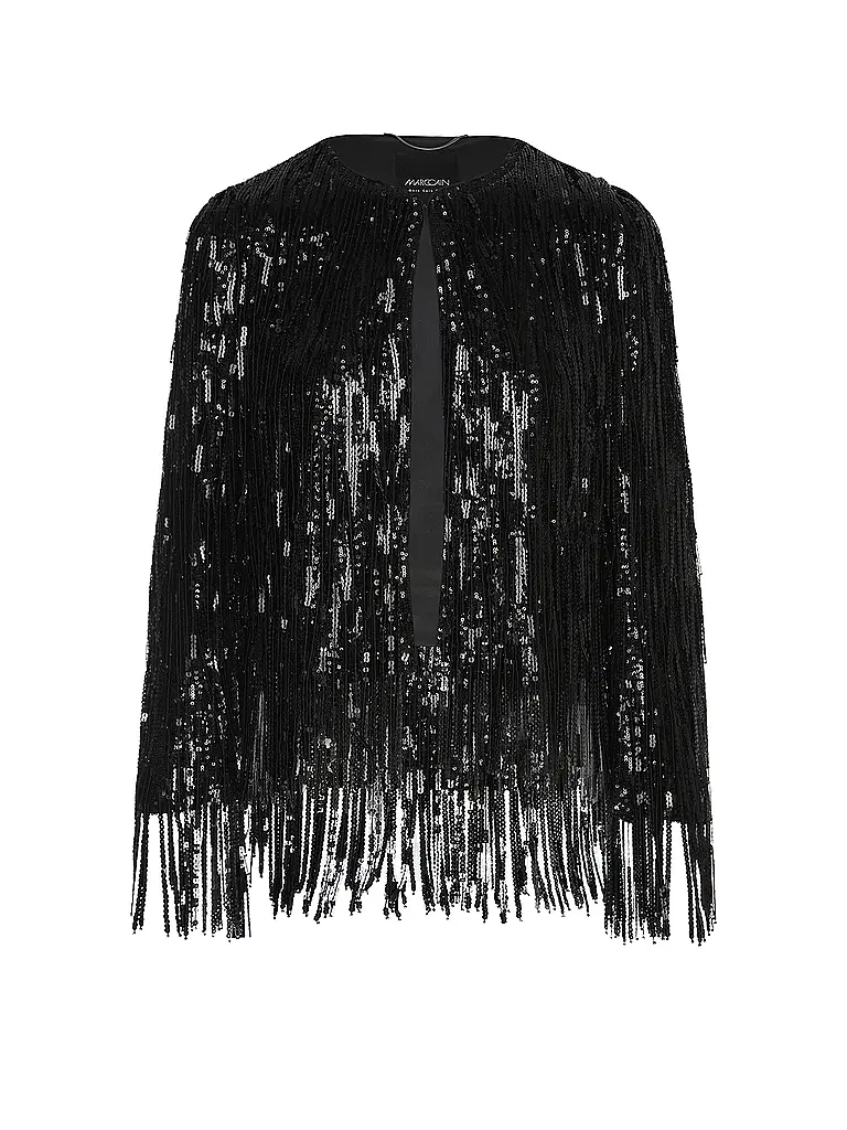 MARC CAIN | Nombre del producto: Chaqueta corta
Marca: MARC CAIN
Color: negro
Categorías: Moda, Mujer

Material: Poliéster / Poliamida, Elástico
Estilo: Glamur | Negro