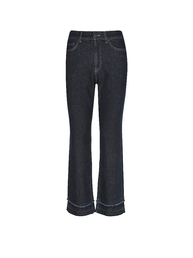 MARC CAIN | Nombre del producto: Jeans Flared Fit FORLI
Marca: MARC CAIN
Color: azul oscuro
Categorías: Moda,Mujer

Material: Denim,Algodón,Stretch
Estampado: Liso
Largo (Pantalones/Jeans): Largo normal
Estilo: Glamour
Altura de la cintura: Cintura media
Detalles:  | Azul oscuro