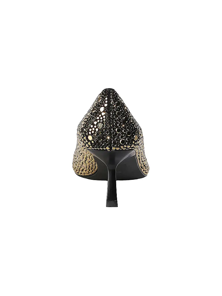 MARC CAIN | Nombre del producto: Zapatos de tacón 
Marca: MARC CAIN
Color: dorado
Categorías: Moda,Mujer

Material: Cuero
Diseño: Liso
Estilo: Glamour
Detalles: Tachuelas
Altura del tacón: Tacón medio | 