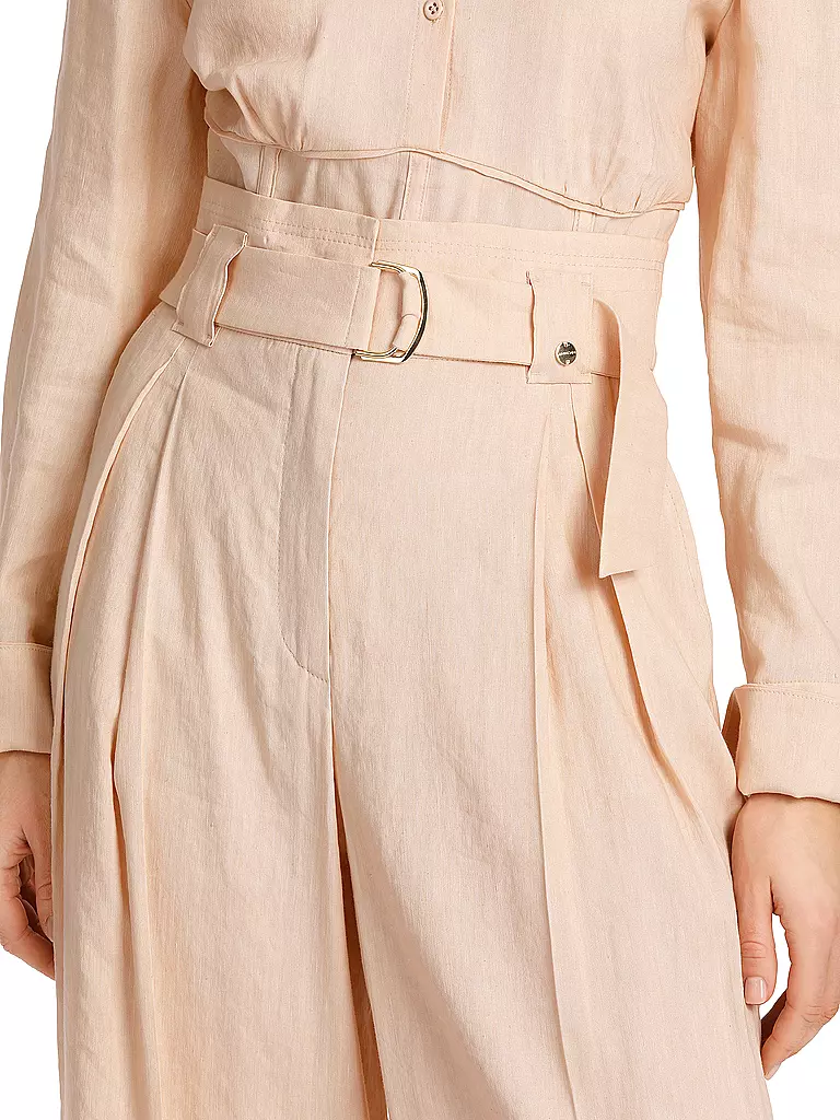 MARC CAIN | Pantalón chino de talle alto WICHITA de corte ancho | 