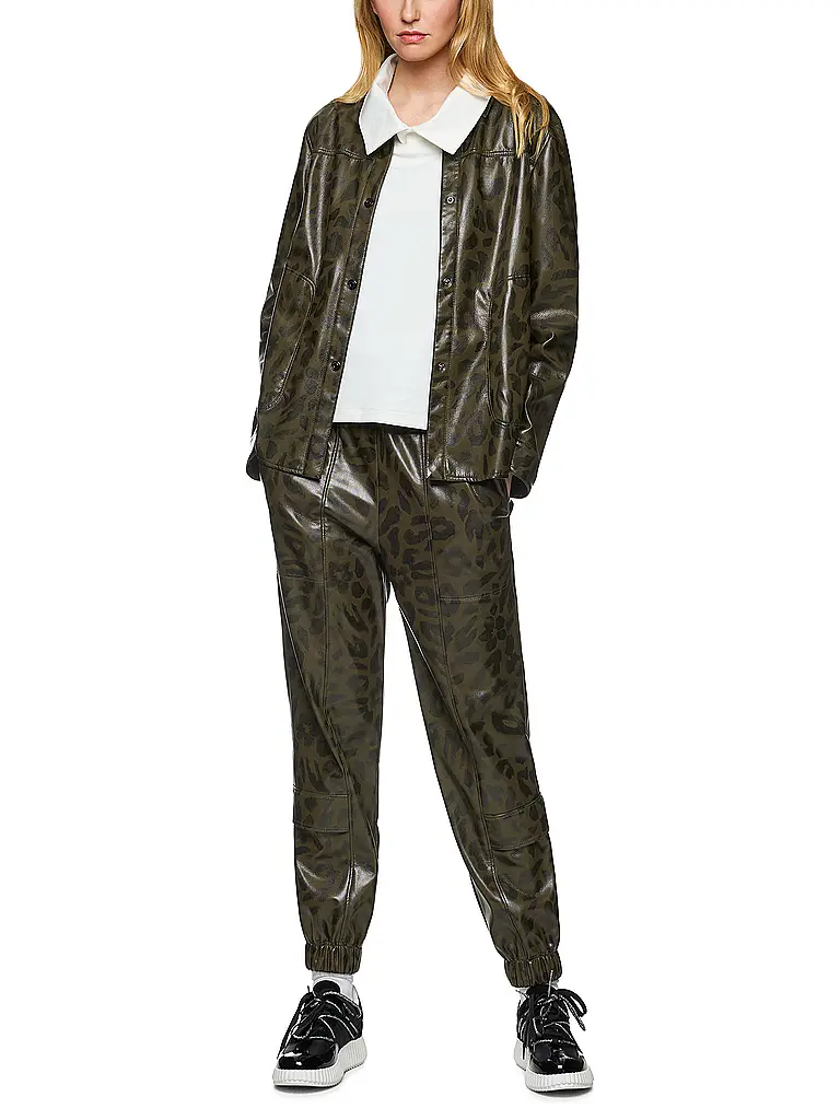 MARC CAIN | Pantalón con efecto cuero ROYE | 