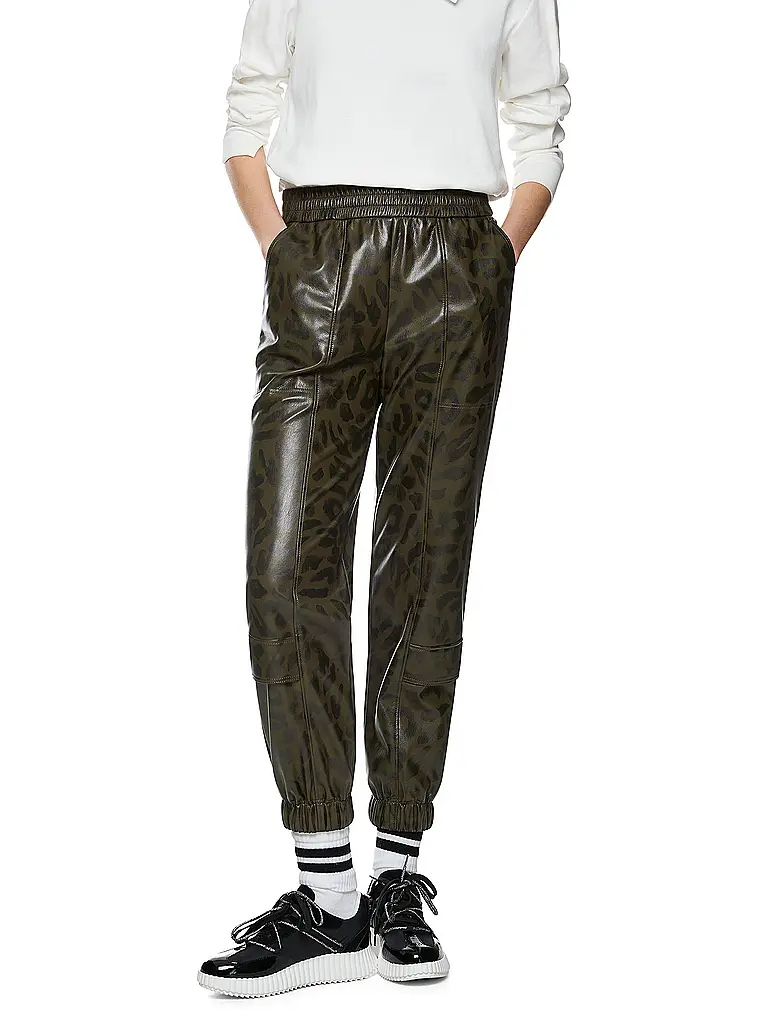 MARC CAIN | Pantalón con efecto cuero ROYE | 