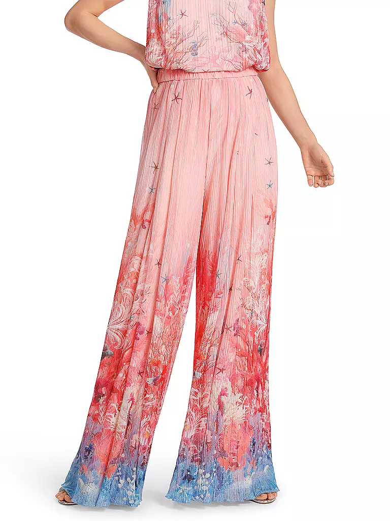MARC CAIN | Pantalón de cintura alta WINNIPEG corte ancho | Rosa