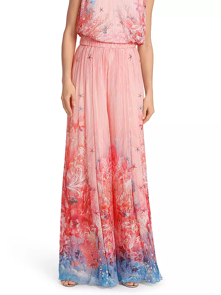MARC CAIN | Pantalón de cintura alta WINNIPEG corte ancho | Rosa