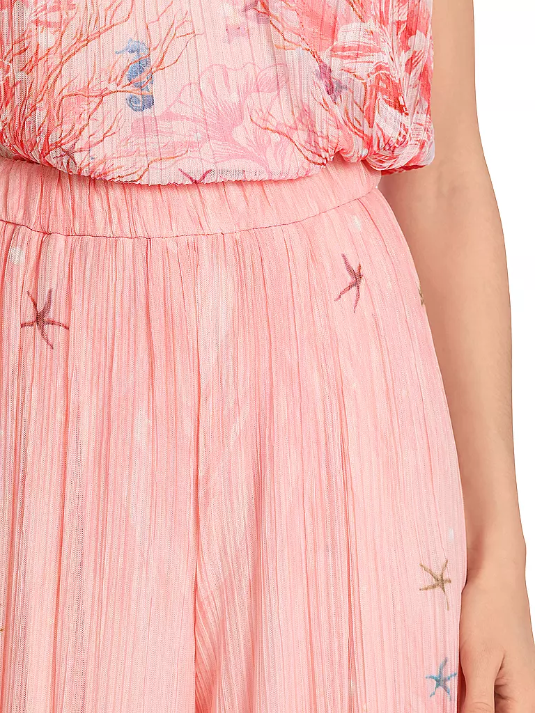 MARC CAIN | Pantalón de cintura alta WINNIPEG corte ancho | Rosa