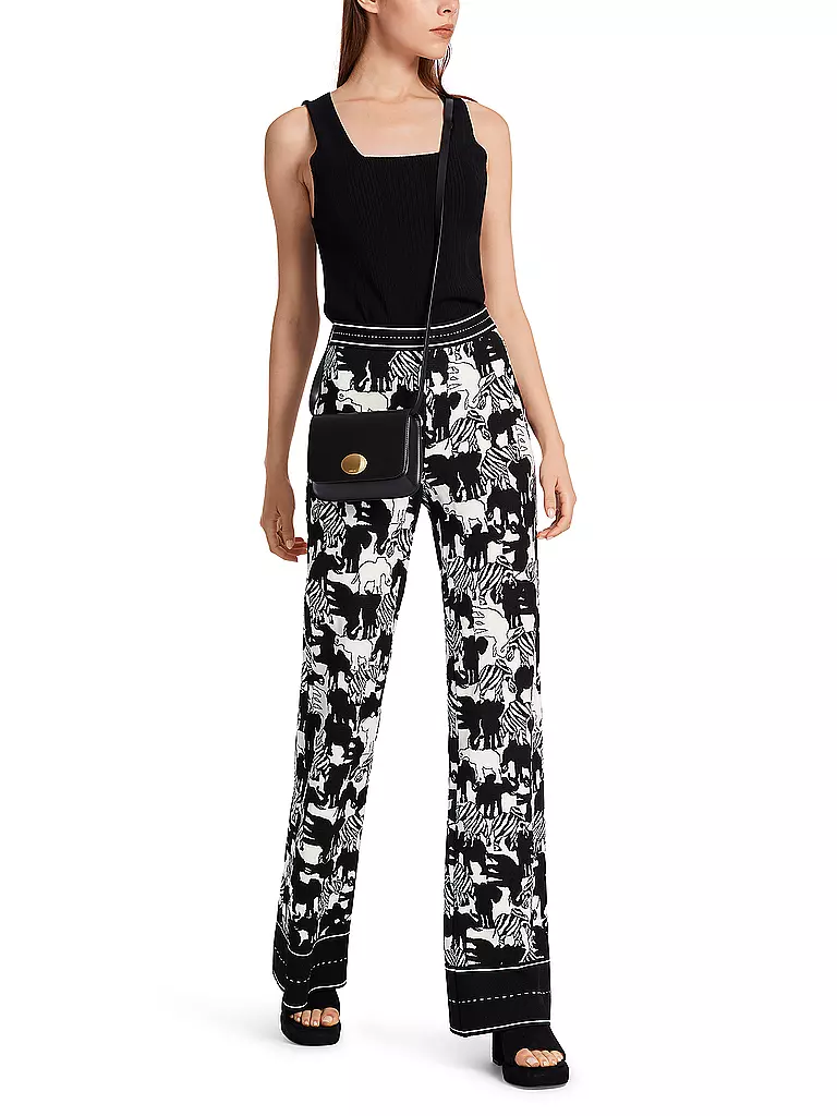 MARC CAIN | Pantalón de corte acampanado | Negro