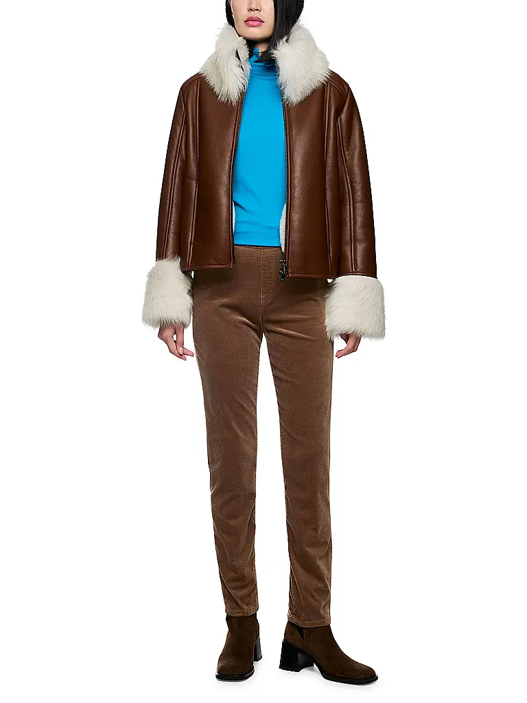 MARC CAIN | Pantalón de vestir SIENA | Marrón