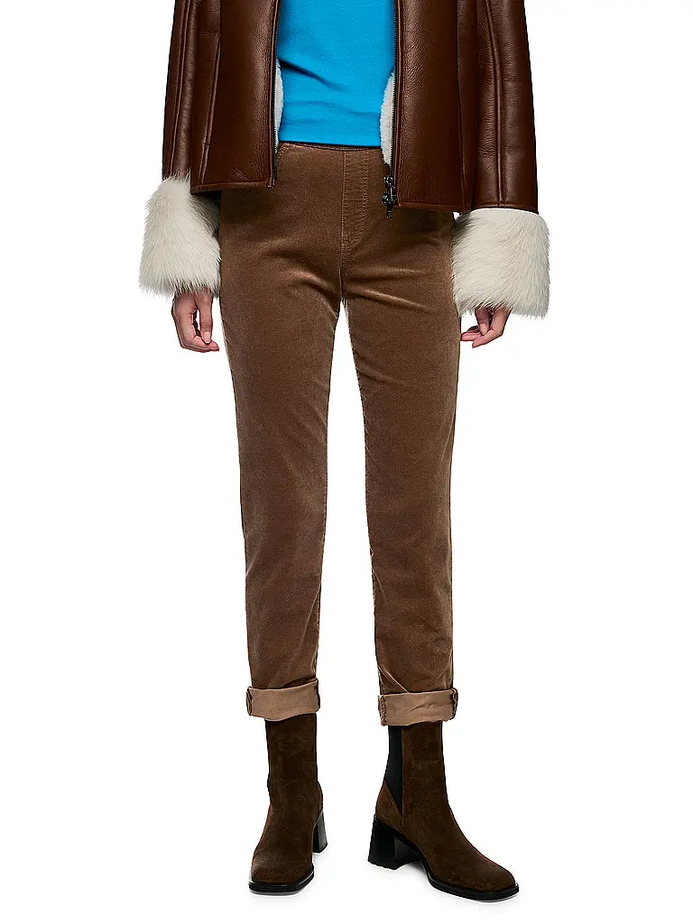 MARC CAIN | Pantalón de vestir SIENA | Marrón