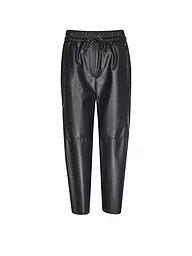 MARC CAIN | Pantalón Jogging Fit efecto piel RANCHI | Azul oscuro