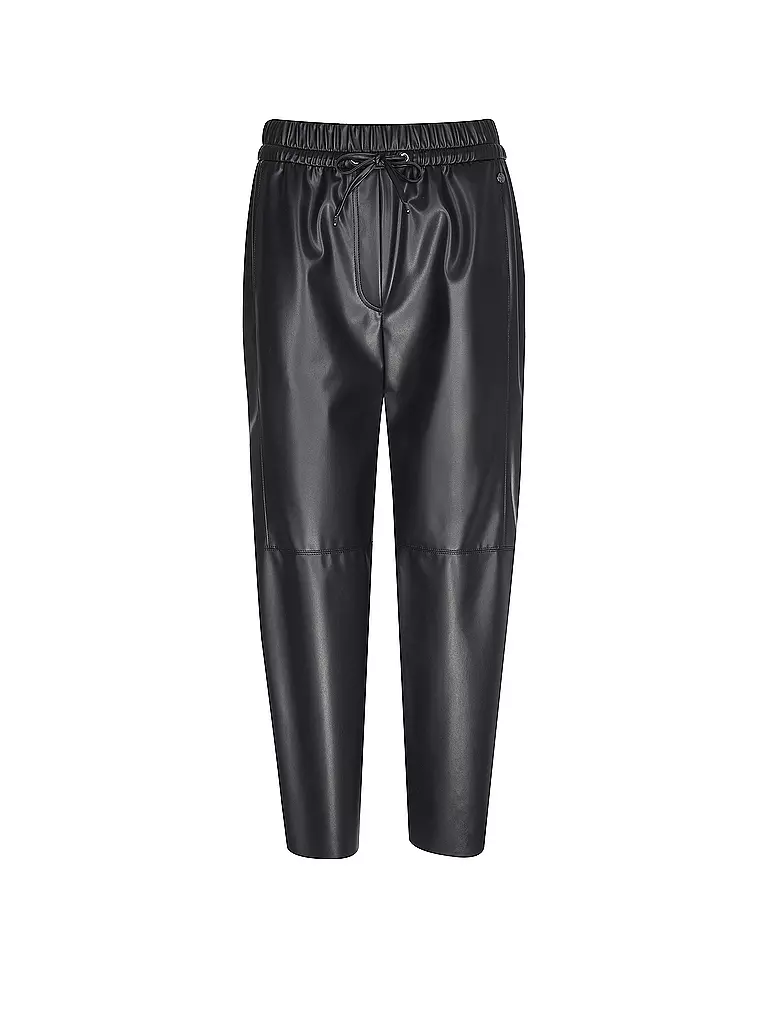 MARC CAIN | Pantalón Jogging Fit efecto piel RANCHI | dunkelblau