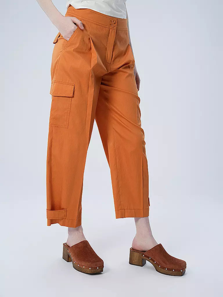MARC CAIN | Pantalones cargo WELS de corte ancho | Naranja