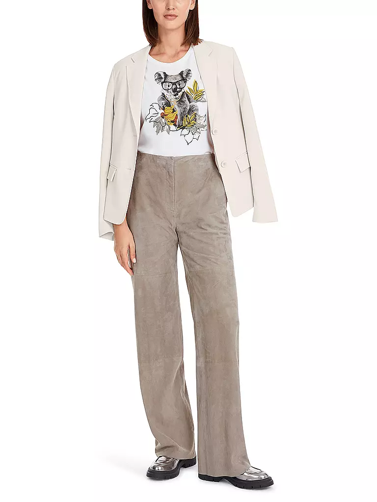 MARC CAIN | Pantalones de cuero | Oliva