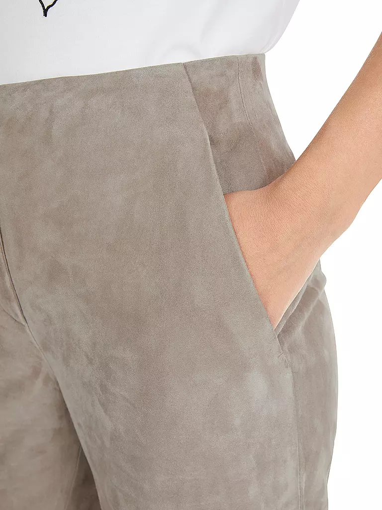 MARC CAIN | Pantalones de cuero | Oliva