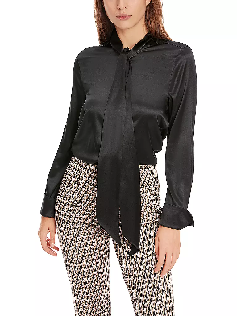 MARC CAIN | Seidenbluse | Negro