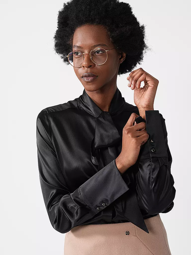 MARC CAIN | Seidenbluse | Negro
