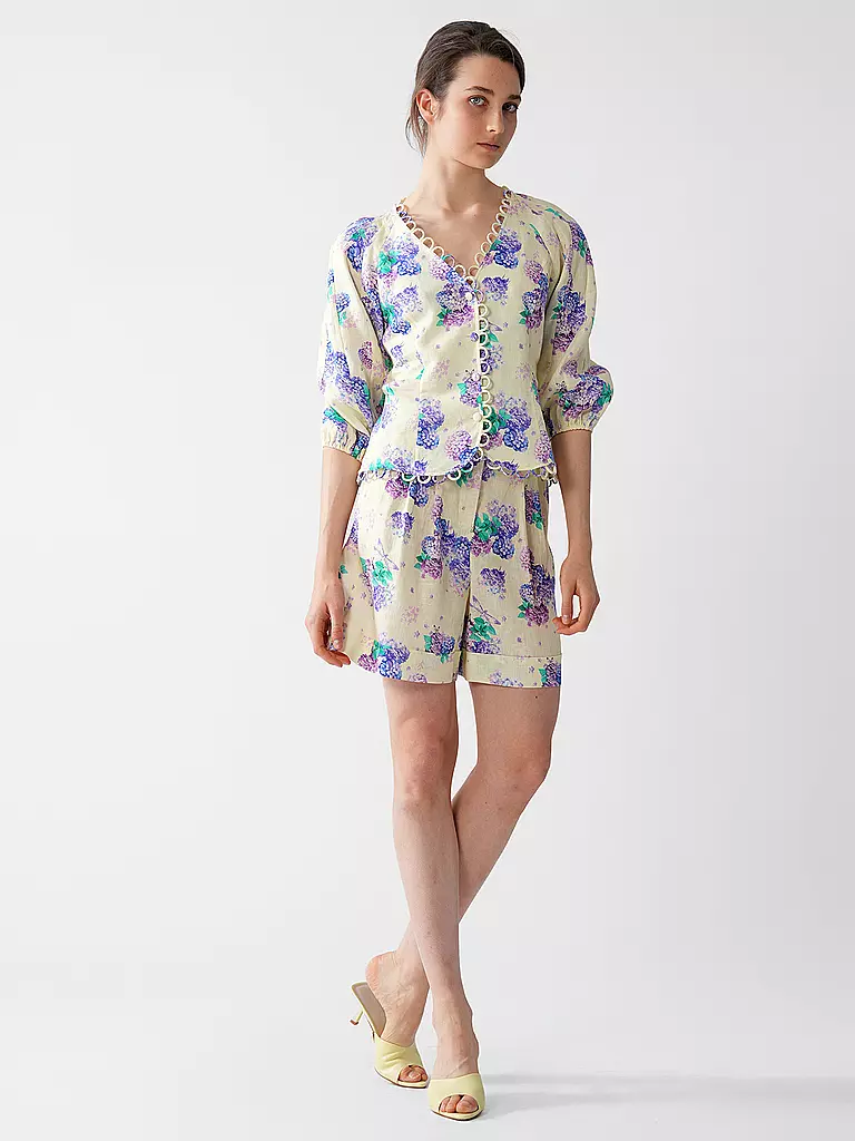 MARC CAIN | Shorts de lino | Crema