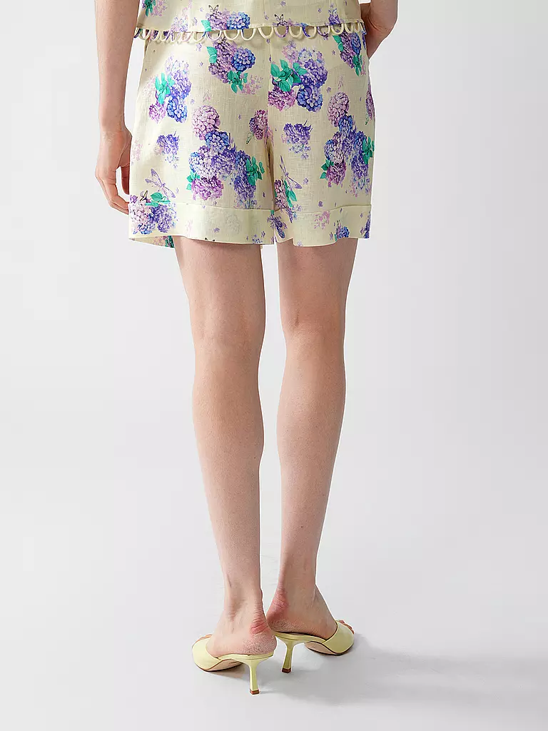 MARC CAIN | Shorts de lino | Crema