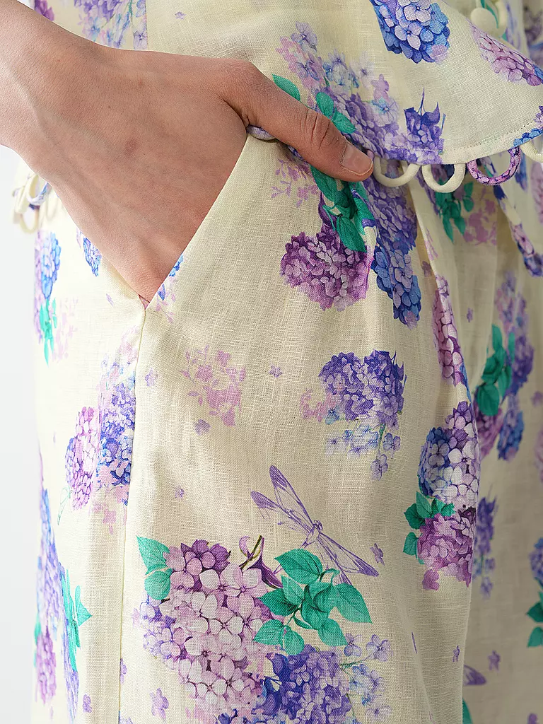 MARC CAIN | Shorts de lino | Crema