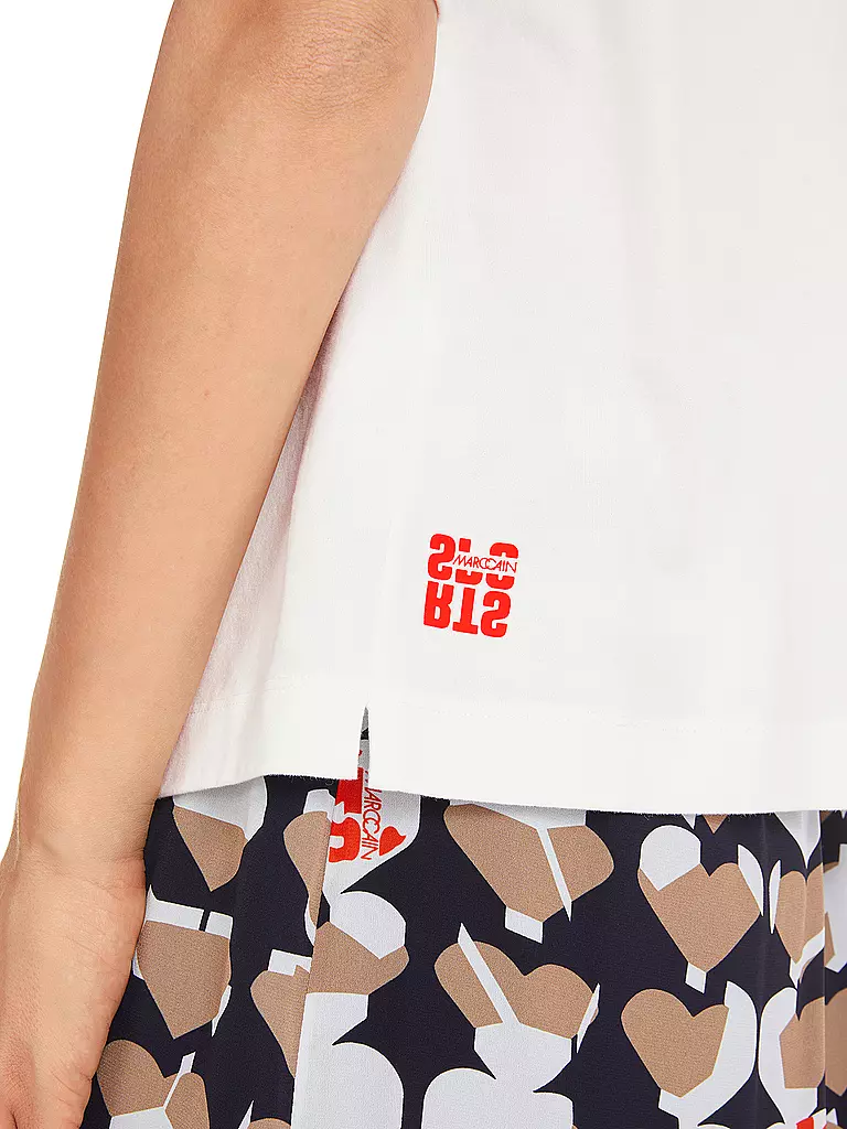 MARC CAIN | T-Shirt  | Blanco