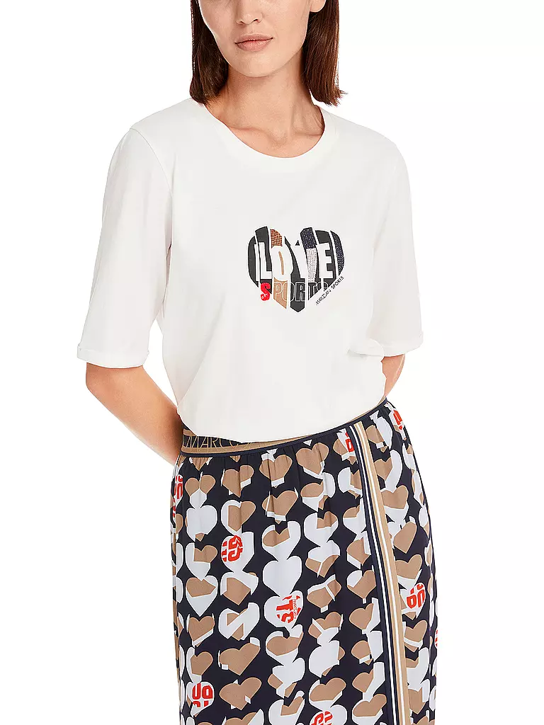 MARC CAIN | T-Shirt  | Blanco