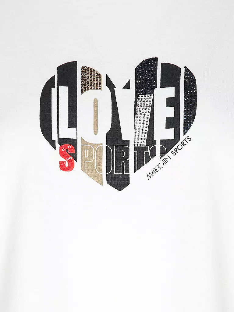 MARC CAIN | T-Shirt  | Blanco