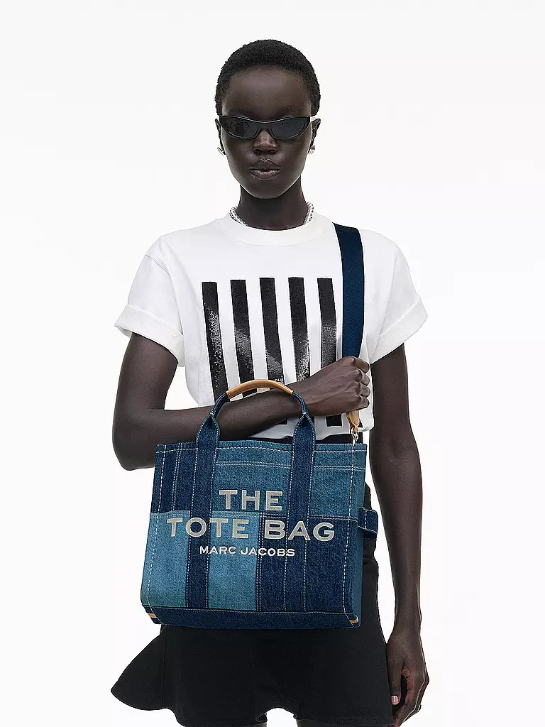 MARC JACOBS | Bolso - Tote Bag THE MEDIUM TOTE CANVAS | Azul
