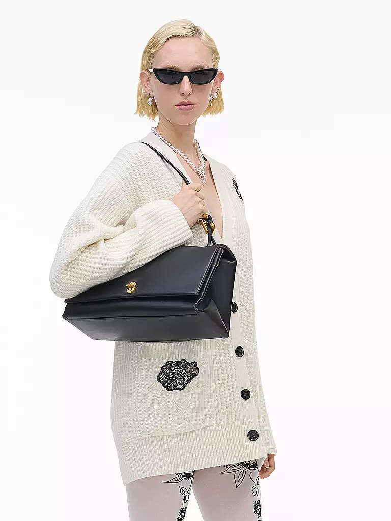 MARC JACOBS | Bolso de cuero - Bolso bandolera THE LARGE DUAL BAG | Negro