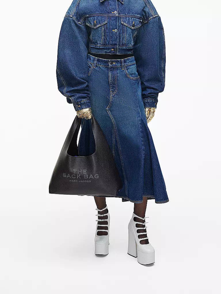 MARC JACOBS | Bolso de cuero - Bolso bandolera THE SACK BAG | Negro