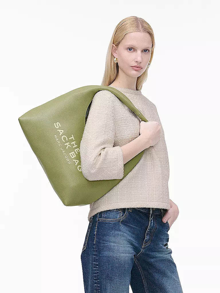 MARC JACOBS | Bolso de cuero - Bolso bandolera THE SACK BAG | Verde