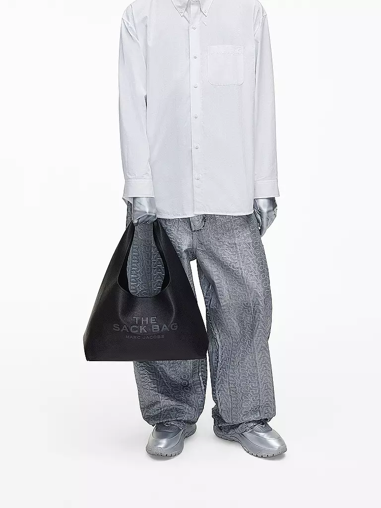 MARC JACOBS | Bolso de cuero - Bolso bandolera THE SACK BAG | Negro