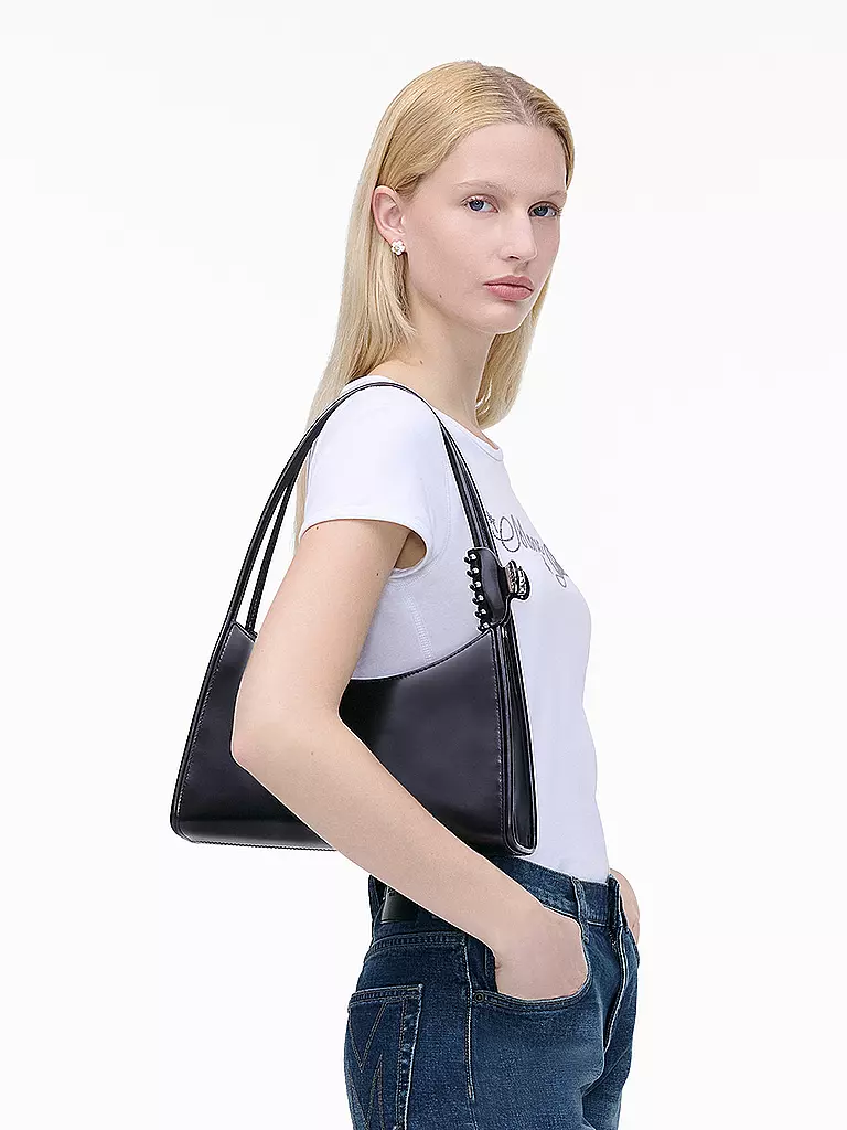MARC JACOBS | Bolso de cuero - Bolso de hombro THE CLAW CLIP | Negro