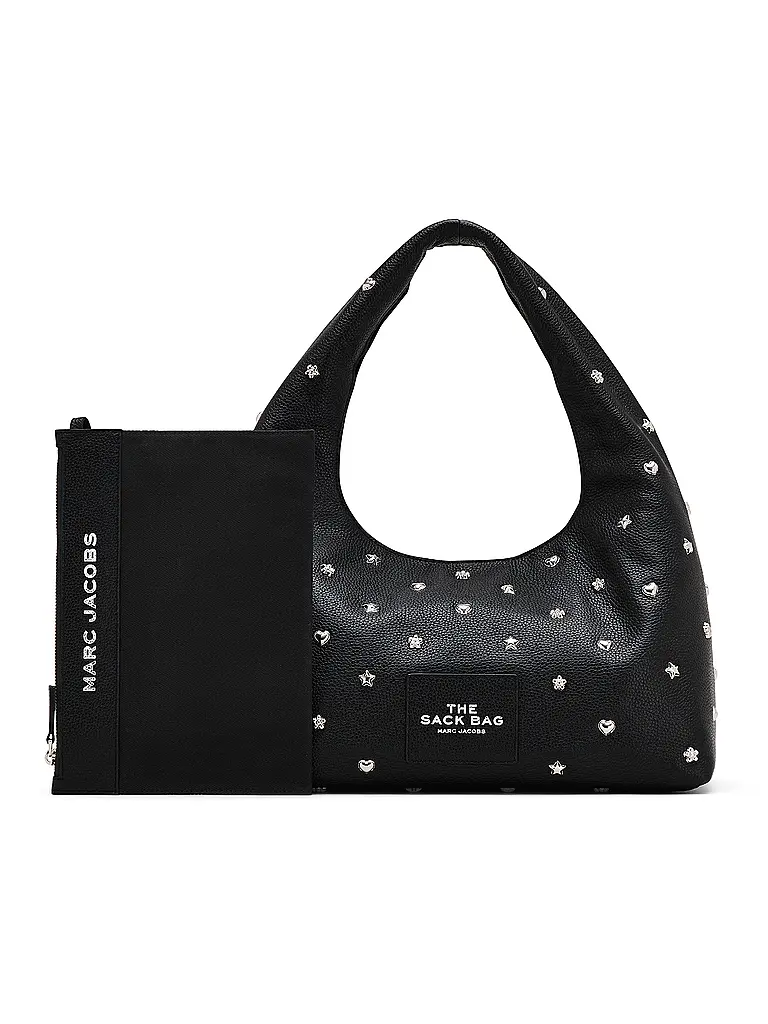 MARC JACOBS | Bolso de cuero - Bolso Hobo THE ICON SACK | Negro