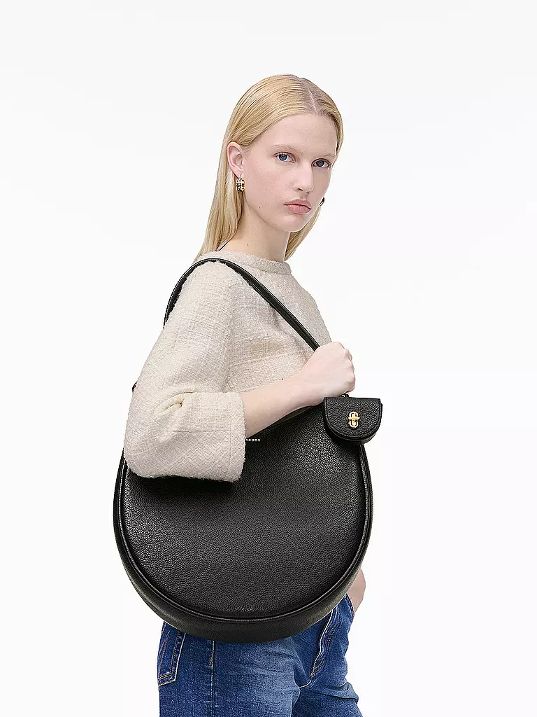MARC JACOBS | Bolso de cuero - Bolso Hobo THE LARGE CRESCENT | Negro