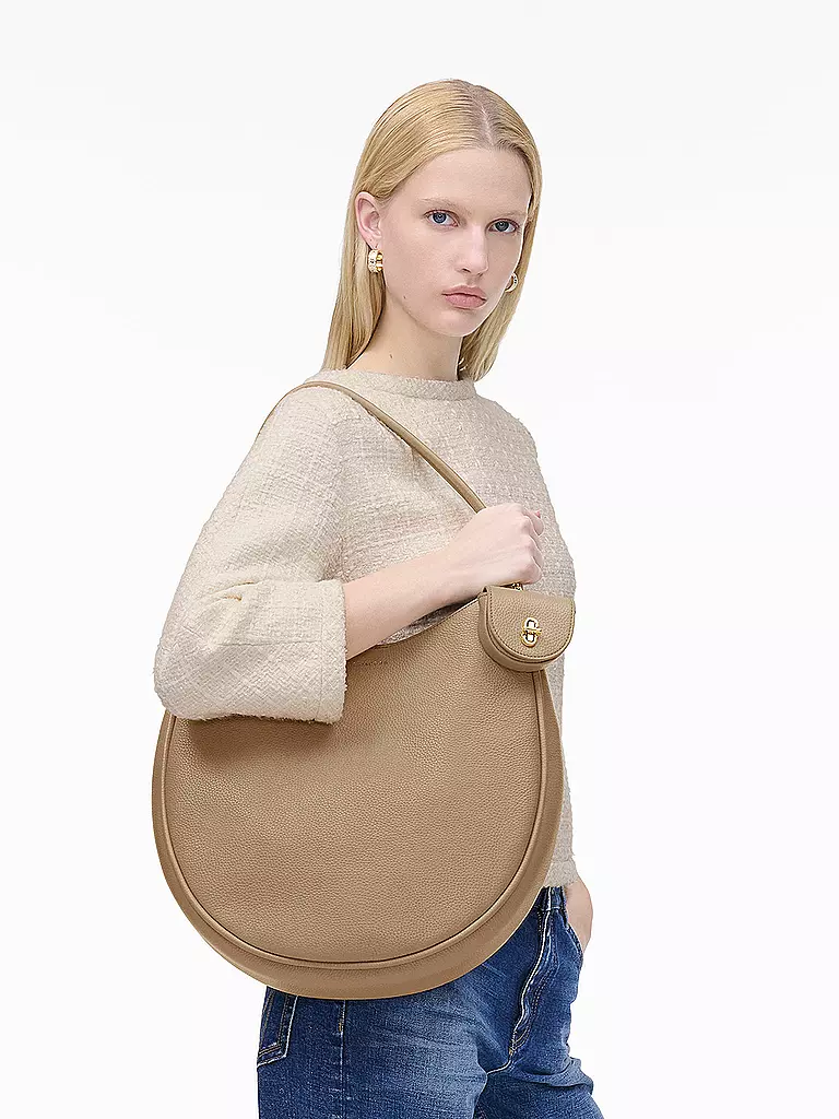 MARC JACOBS | Bolso de cuero - Bolso Hobo THE LARGE CRESCENT | Camel
