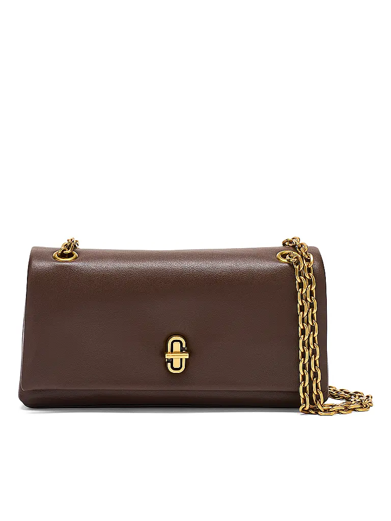 MARC JACOBS | Bolso de cuero - Mini Bag THE DUAL CHAIN WALLET | Marrón