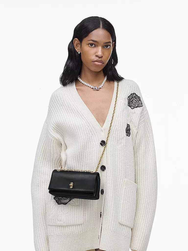 MARC JACOBS | Bolso de cuero - Mini Bag THE DUAL CHAIN WALLET | Negro