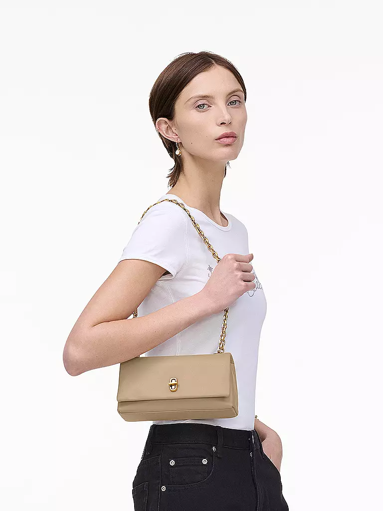 MARC JACOBS | Bolso de cuero - Mini Bag THE DUAL CHAIN WALLET | Marrón