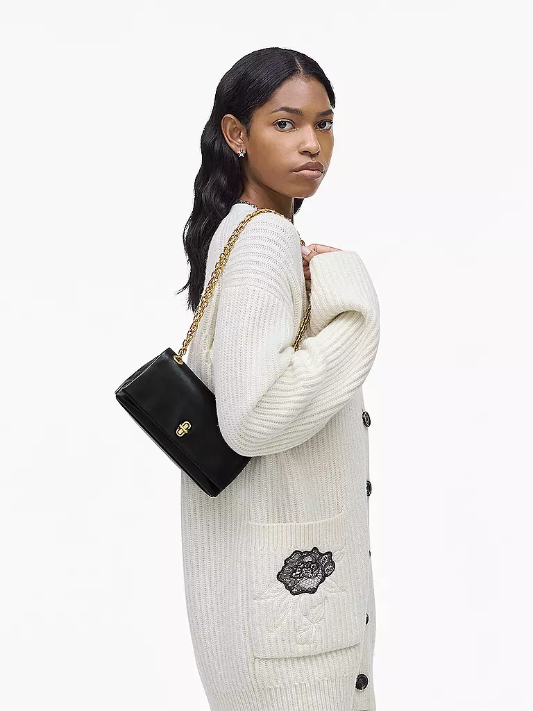 MARC JACOBS | Bolso de cuero - Mini Bag THE DUAL CHAIN WALLET | Negro