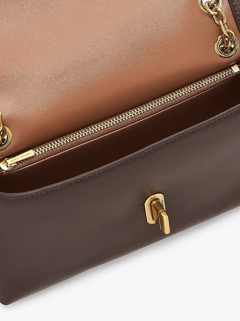 MARC JACOBS | Bolso de cuero - Mini Bag THE DUAL CHAIN WALLET | Marrón