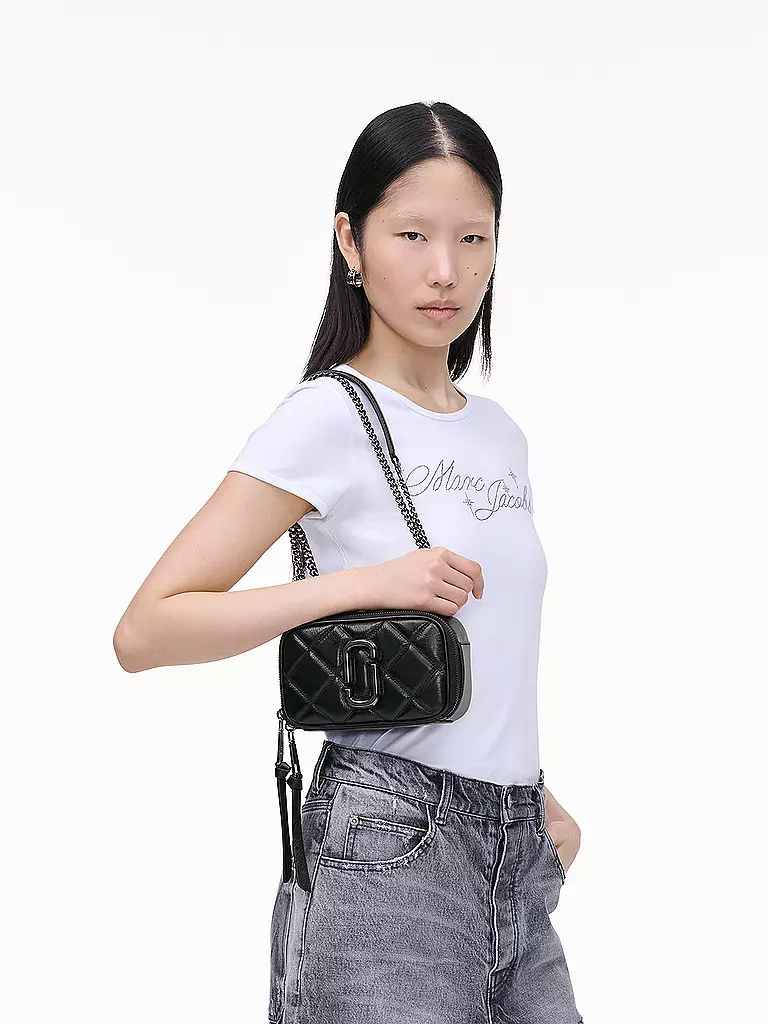 MARC JACOBS | Bolso de cuero - Mini Bolso THE SOFTSHOT | Negro