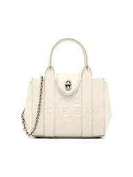 MARC JACOBS | Bolso de cuero - Mini Bolso THE TURNLOCK CROSSBODY TOTE | Blanco