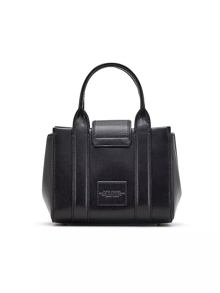 MARC JACOBS | Bolso de cuero - Mini Bolso THE TURNLOCK CROSSBODY TOTE | Negro