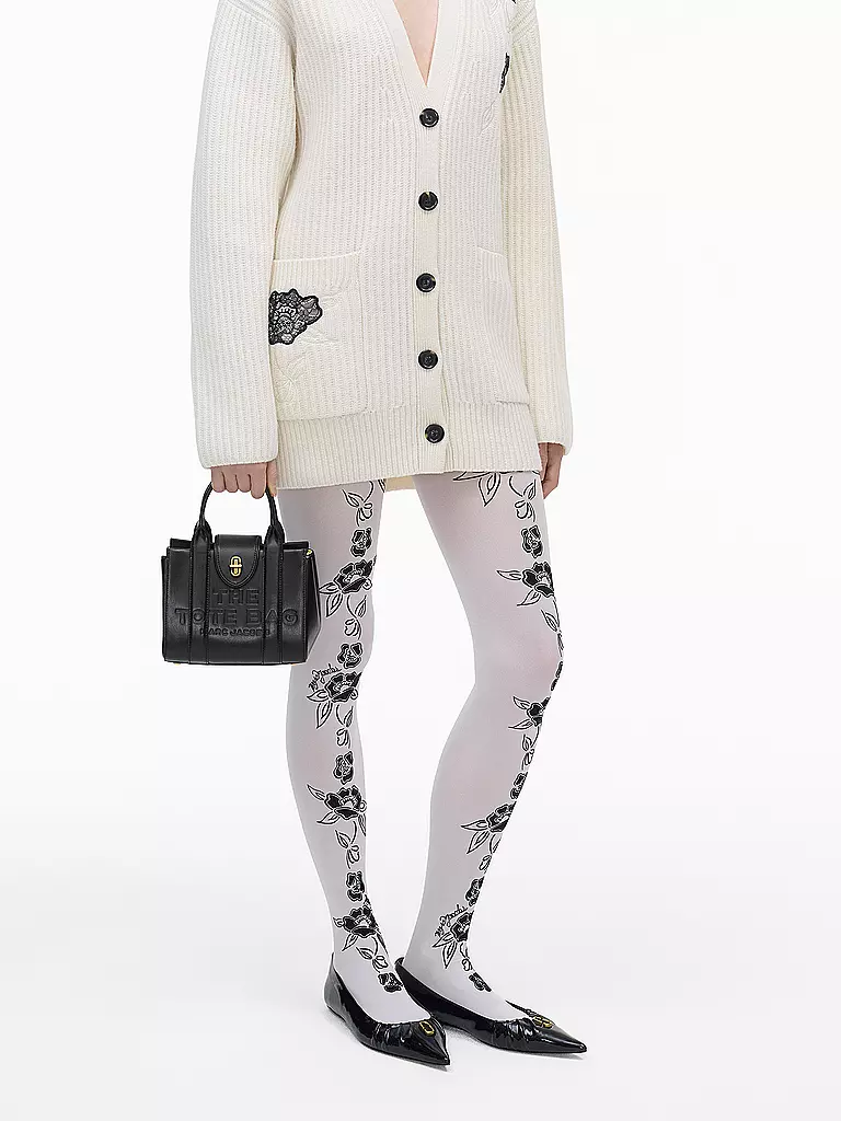MARC JACOBS | Bolso de cuero - Mini Bolso THE TURNLOCK CROSSBODY TOTE | Negro