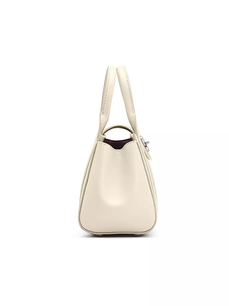 MARC JACOBS | Bolso de cuero - Mini Bolso THE TURNLOCK CROSSBODY TOTE | Blanco