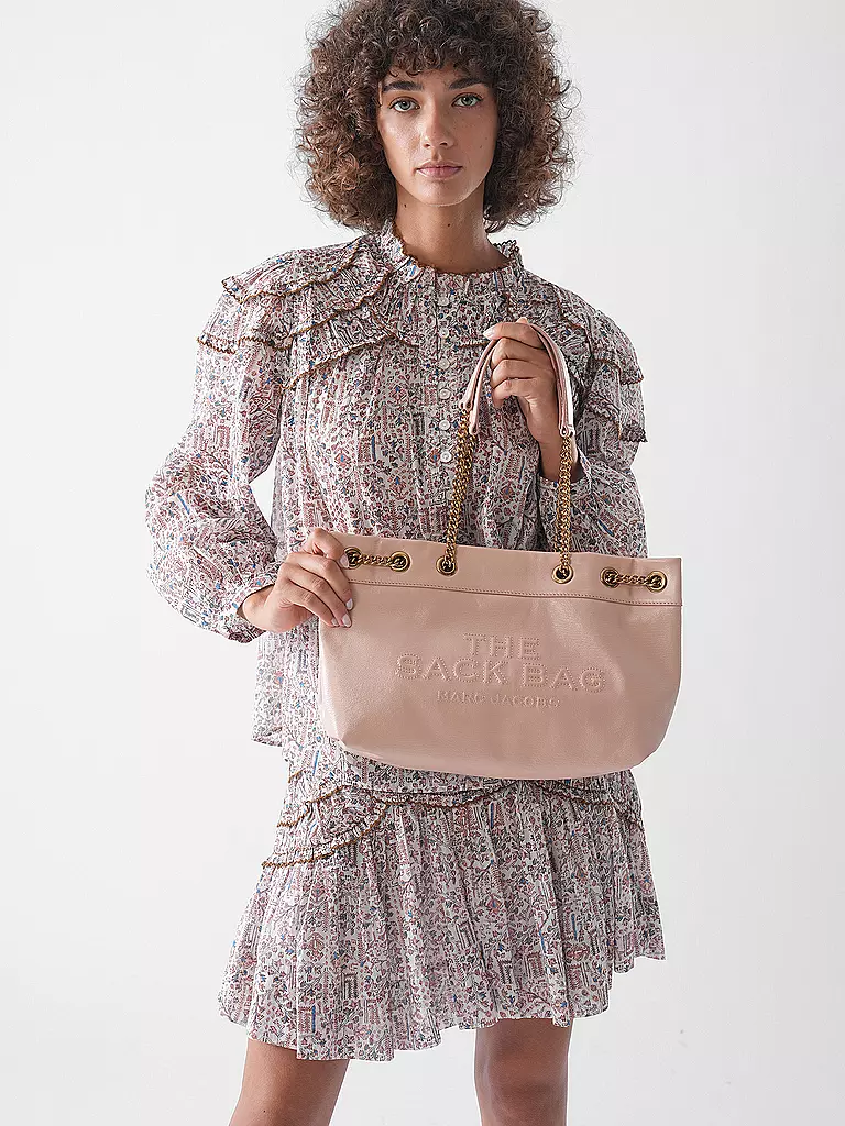 MARC JACOBS | Bolso de cuero - Shopper THE CHAIN SACK | Rosa