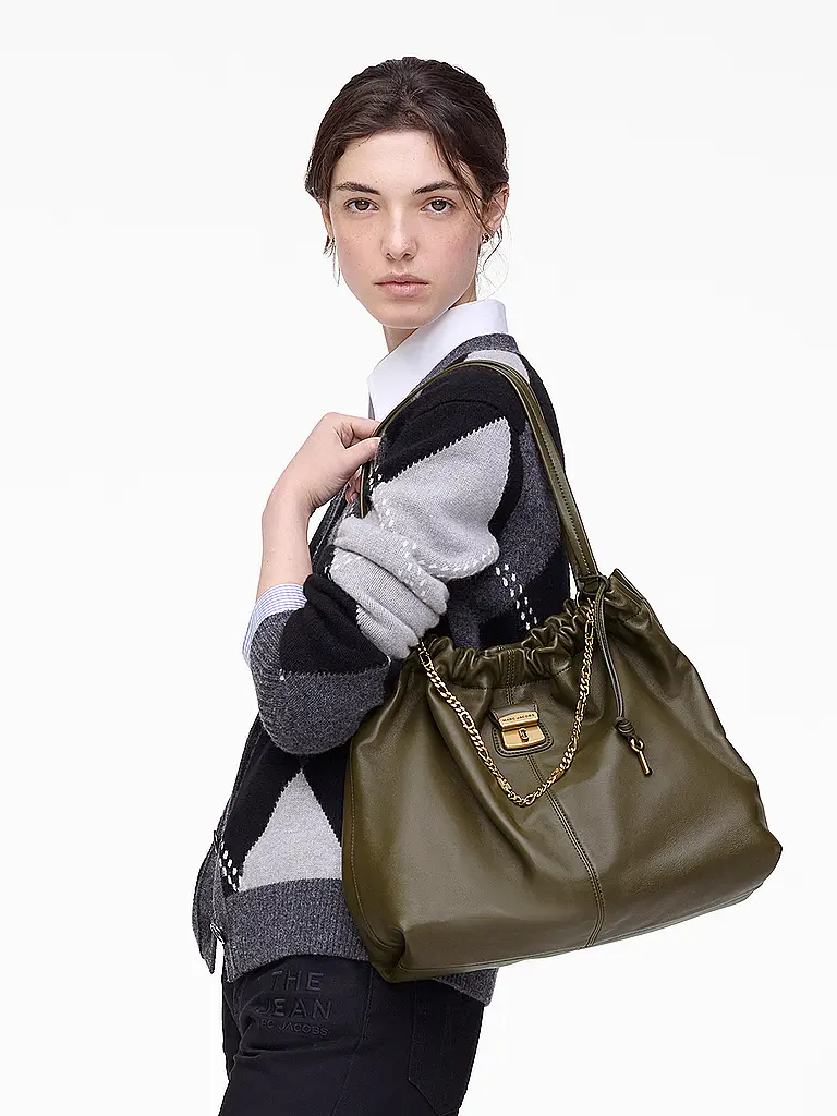 MARC JACOBS | Bolso de cuero - Shopper THE TOTE | Oliva