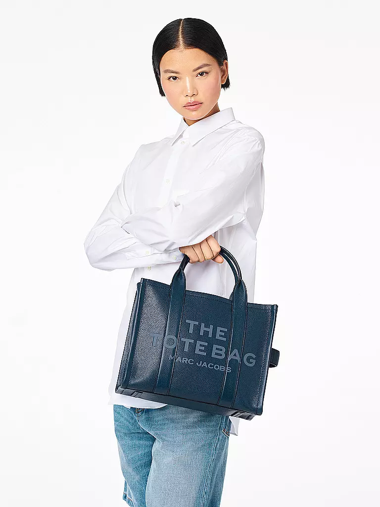 MARC JACOBS | Bolso de cuero - Tote Bag THE MEDIUM TOTE LEATHER | Azul