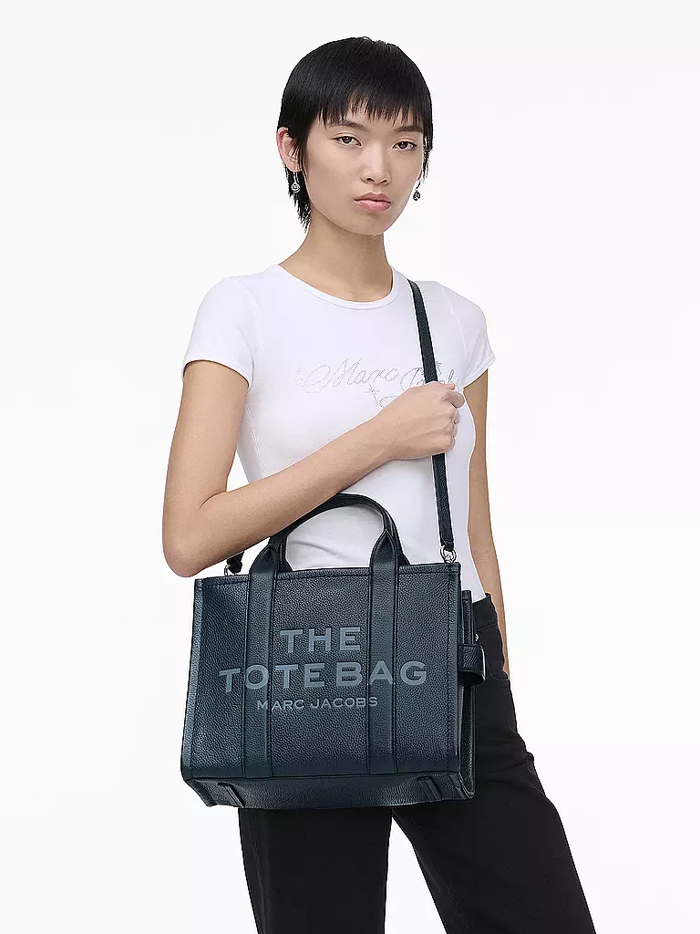 MARC JACOBS | Bolso de cuero - Tote Bag THE MEDIUM TOTE LEATHER | Azul