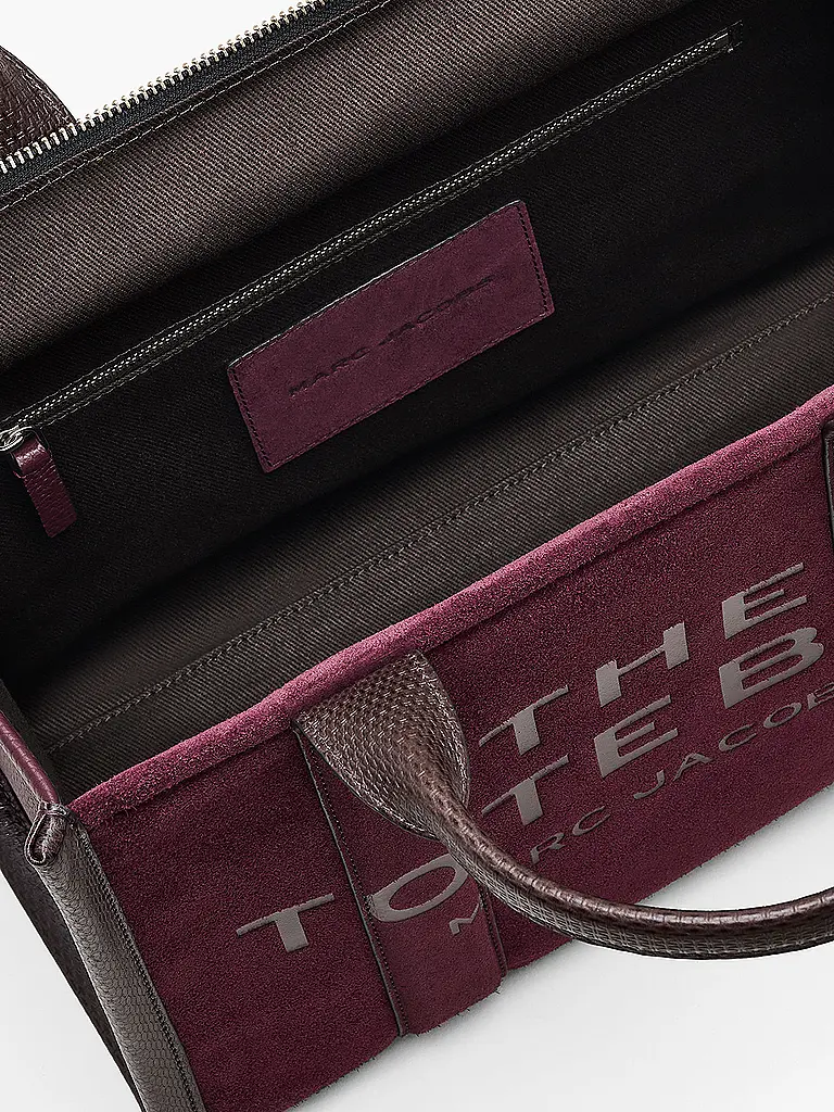 MARC JACOBS | Bolso de cuero - Tote Bag THE MEDIUM TOTE | Rojo oscuro