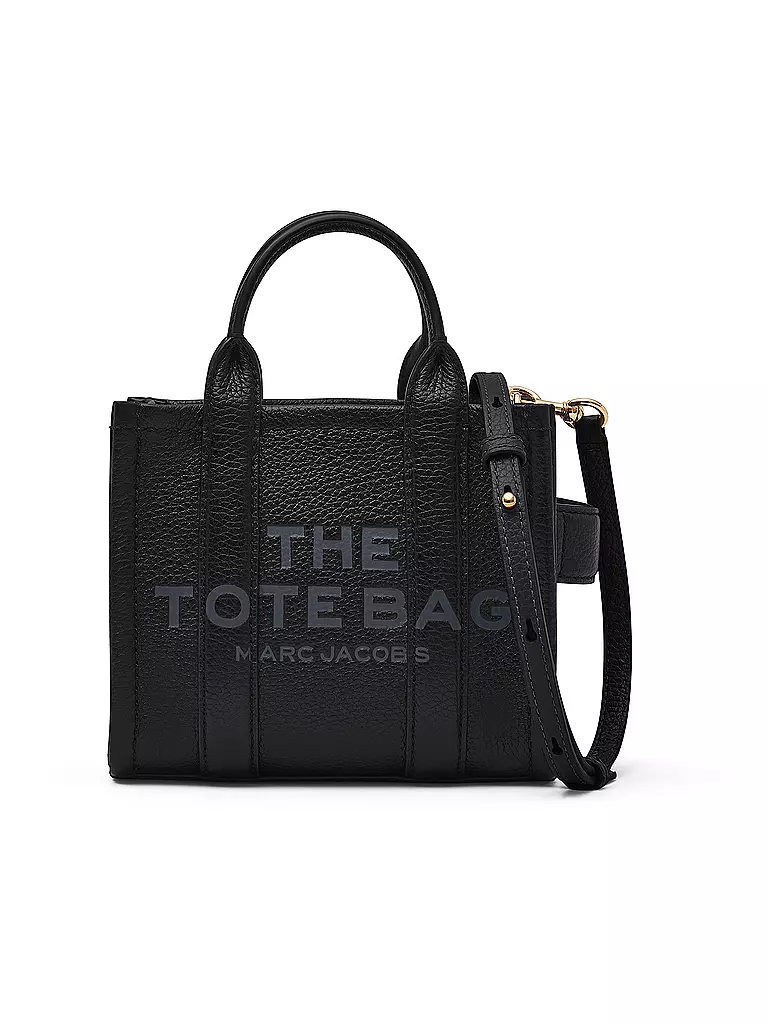 MARC JACOBS | Bolso de cuero - Tote Bag THE MINI TOTE | Negro